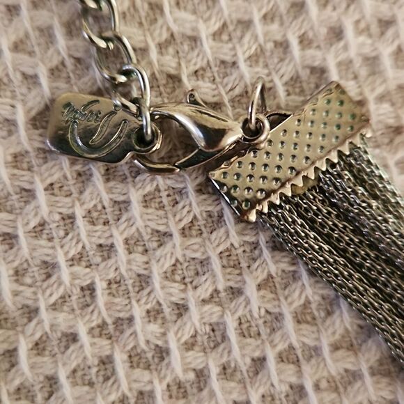 Yessi mesh chain cord beaded necklace - Picture 7 of 8